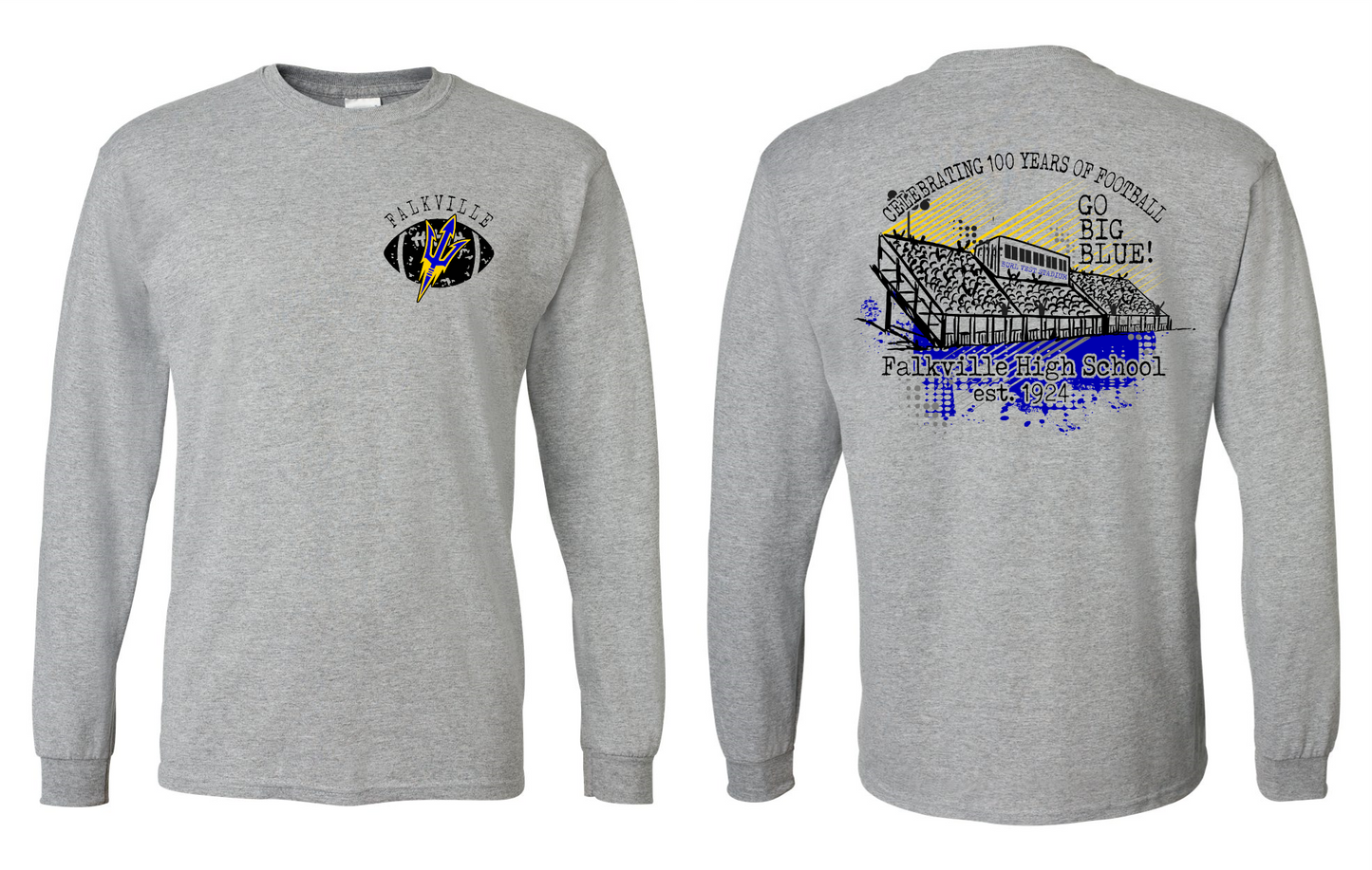 FHS 100 years of football celebration (Gildan long sleeve)