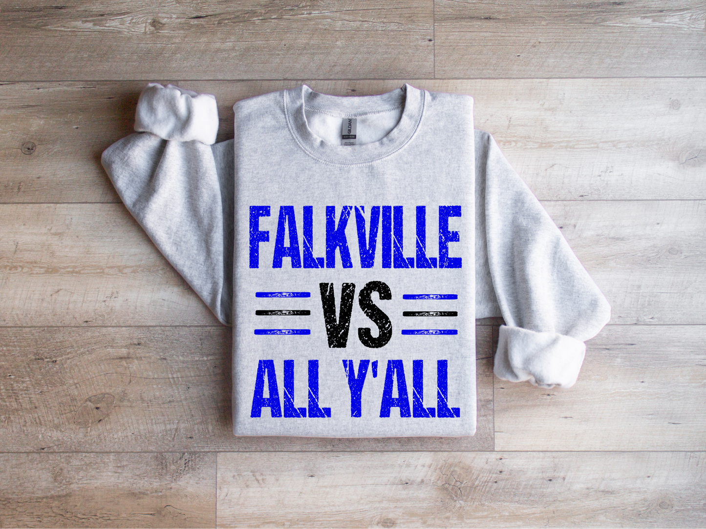 Falkville VS all Y'all crewneck sweatshirt