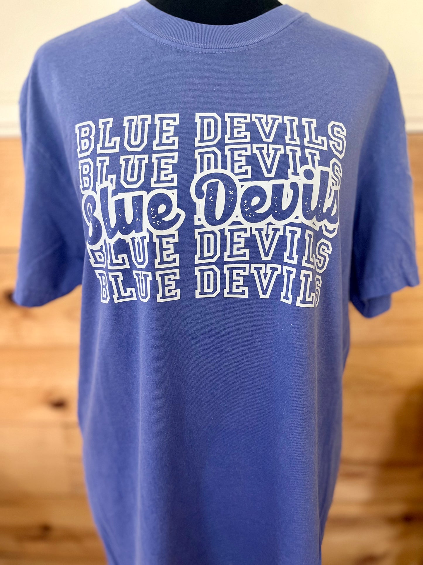 Retro Blue Devils