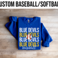 Custom Baseball/Softball